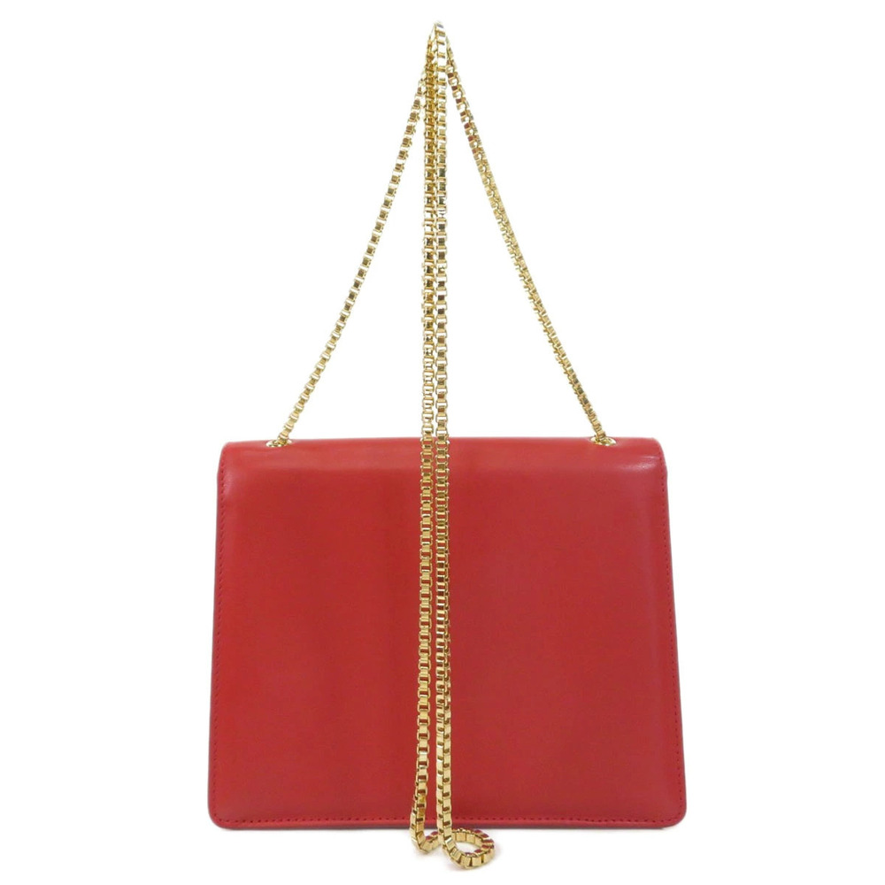 Salvatore Ferragamo Gancini Shoulder Bag Leather Black